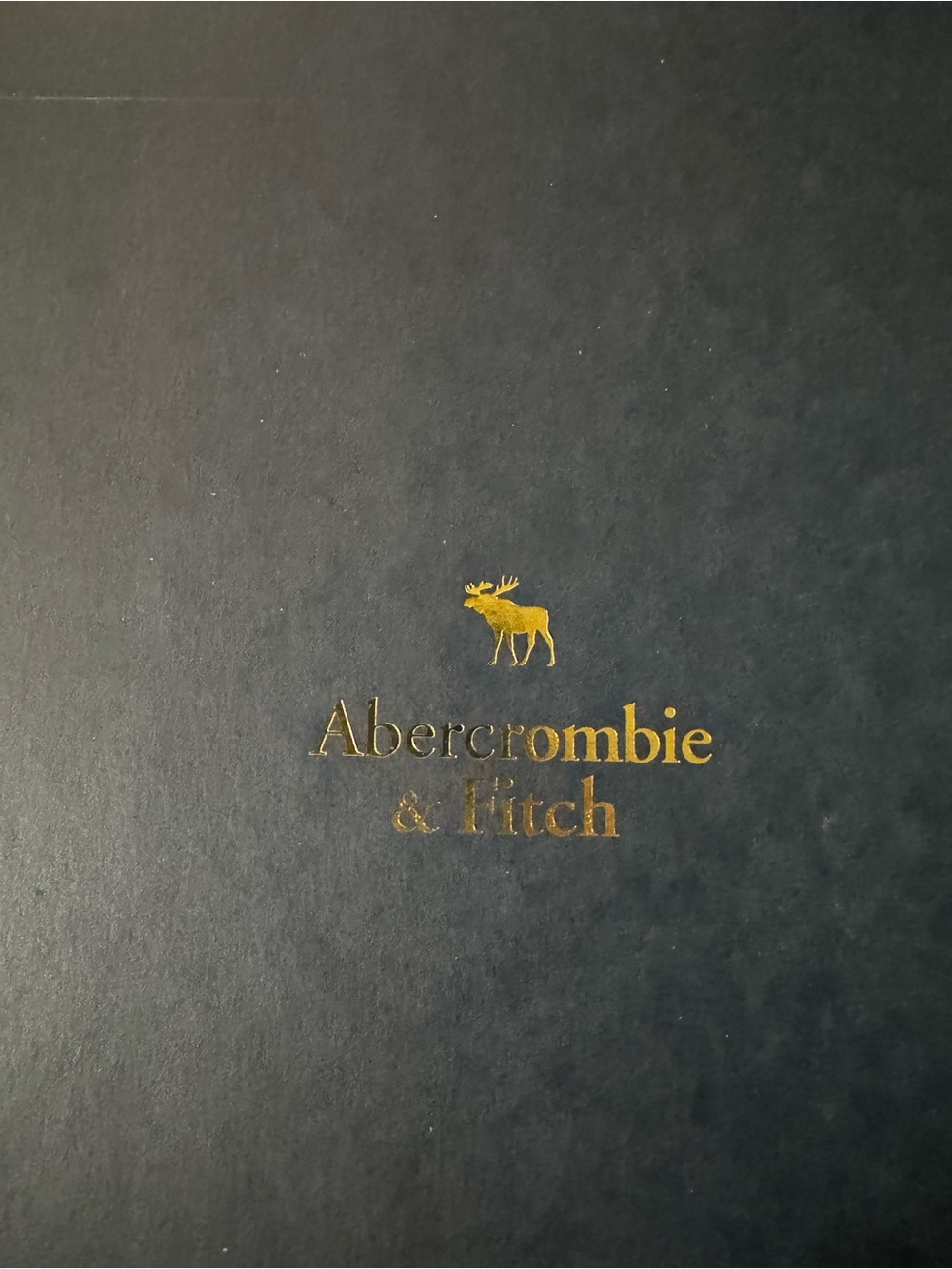 Abercrombie & Fitch Iconic Gift Box with Gold Foil Logo. Brand new. Shipped flat